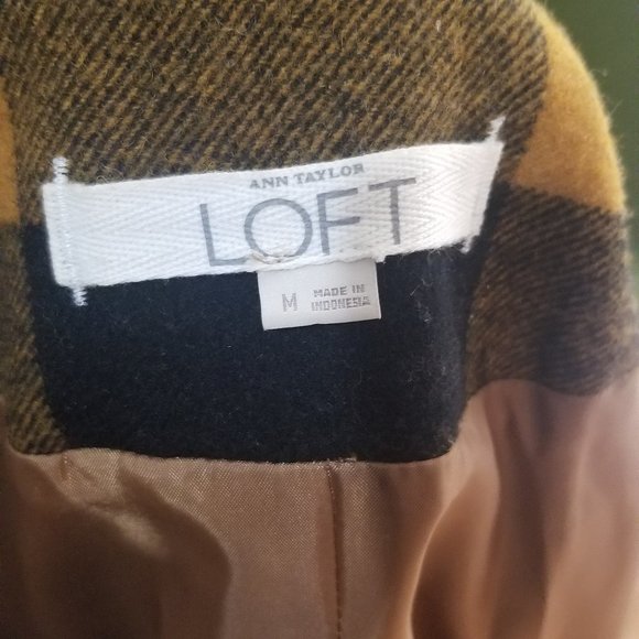 Loft Plaid Patterned Coat - Picture 3 of 3